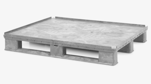 3-runner Plastic Pallet With Extra High Safety Rim - Coffee Table, HD Png Download, Transparent PNG