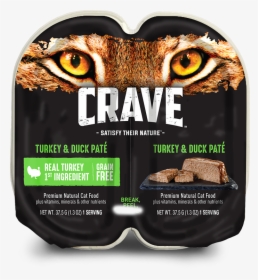 Cat Wet Turkey Duck - Crave Chicken Cat Food, HD Png Download, Transparent PNG
