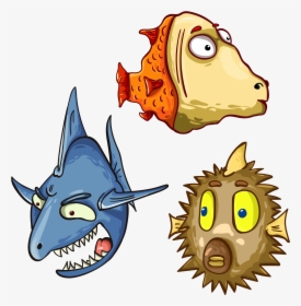 Pictures Of Animated Fish - Sharks, HD Png Download, Transparent PNG