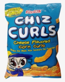 Jack N Jill Chiz Curls Cheese Flavored Corn Curls - Cheese Curls Clipart Black And White, HD Png Download, Transparent PNG