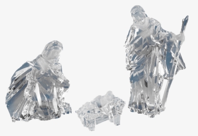 Holy Family Crystal Nativity   Class Lazyload Lazyload - Figurine, HD Png Download, Transparent PNG