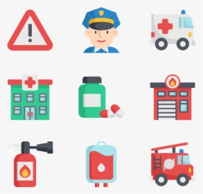 Sign Svg Firefighter - Emergency Services Icon, HD Png Download, Transparent PNG