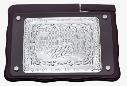 Challah Board Wood And Silver Plate W Knife - Serving Tray, HD Png Download, Transparent PNG