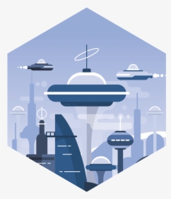 Workflow Is Just A Phase, A Futuristic City Skyline - Luxury Yacht, HD Png Download, Transparent PNG