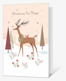 Christmas Is Magic Printable - Reindeer, HD Png Download, Transparent PNG