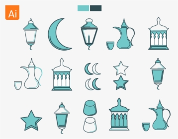 Ramadan Kareem Icon Free Icon Graphic Roll-up Up Mock - Ramadan Icon Free, HD Png Download, Transparent PNG