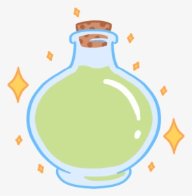 Light Green Magic Potion Bottle - Illustration, HD Png Download, Transparent PNG