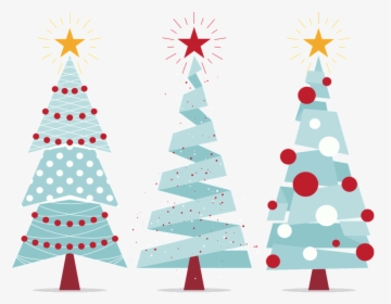 Tres Árboles De Navidad Pintado A Mano Pnges Transparentes - Vector Christmas Images Free, Png Download, Transparent PNG
