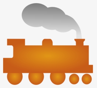 Train Clip Art At Clker - Orange Train Clipart, HD Png Download, Transparent PNG