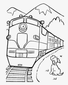 Black And White Book Clipart - Train Journey Drawing Easy, HD Png Download, Transparent PNG