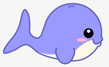 Dolphin Blue Whale Porpoise - Cartoon Dolphin And Whale, HD Png Download, Transparent PNG