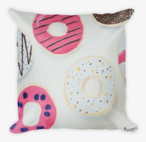 Pink Colorful Donut Throw Pillow By Munga Vision - Throw Pillow, HD Png Download, Transparent PNG