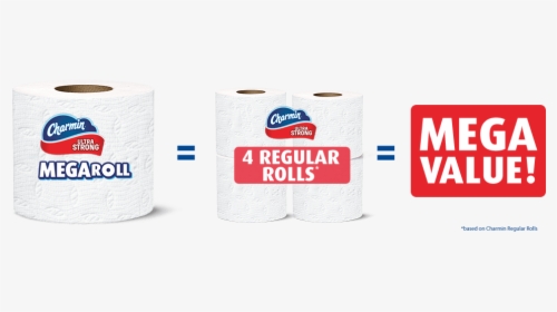 Ultra Strong Mega Roll Toilet Paper Charmin - Tissue Paper, HD Png Download, Transparent PNG