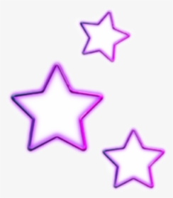 #star #stars #galaxy #cute #neon #glow - Purple Star Transparent Neon, HD Png Download, Transparent PNG