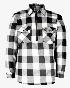 1 4 Zip Flannel Shirt Mens, HD Png Download, Transparent PNG