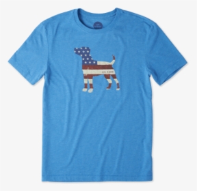 Men S Americana Dog Cool Tee - T-shirt, HD Png Download, Transparent PNG