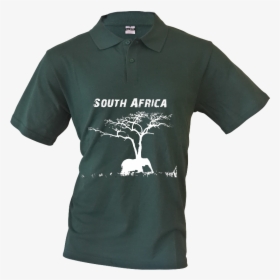Mens Golf Shirt South Africa Elephant Silhouette - Polo Shirt, HD Png Download, Transparent PNG