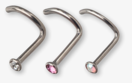Titanium Flat Jewelled Nose Stud - Exhaust System, HD Png Download, Transparent PNG