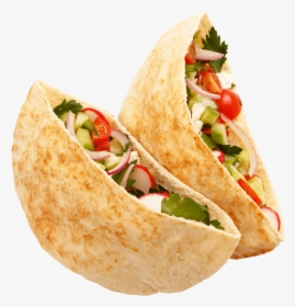 Pita Filled With Onions, Tomatoes, Cucumbers, Feta - Fast Food, HD Png Download, Transparent PNG