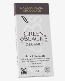 G&b S Dark Cook S Chocolate Bar 150g - Green And Blacks Cooking Chocolate, HD Png Download, Transparent PNG