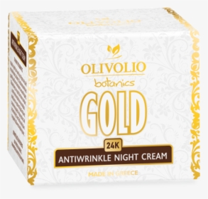 Olivolio Gold 24k Anti-wrinkle Night Face Cream 50 - Box, HD Png Download, Transparent PNG