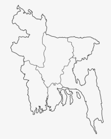 Bangladesh Divisions Blank - Optic Fibre Network In Bangladesh, HD Png Download, Transparent PNG