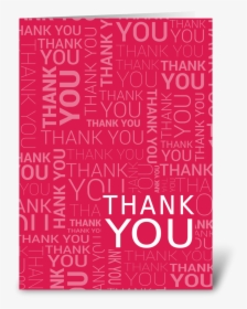 Thank You Greeting Card - Graphic Design, HD Png Download, Transparent PNG