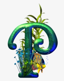 Tropical Alphabet Fish Art, HD Png Download, Transparent PNG