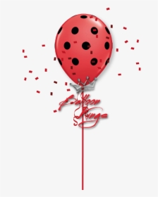 11in Red And Black Polka Dots - Balloon, HD Png Download, Transparent PNG
