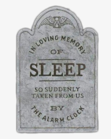 #gravestone #sleep #rip #freetoedit - Headstone, HD Png Download, Transparent PNG