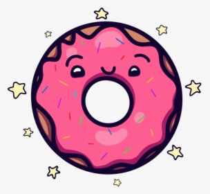 #donuts #dona #pink #kawai #kawaii - Dona Kawaii Png, Transparent Png, Transparent PNG