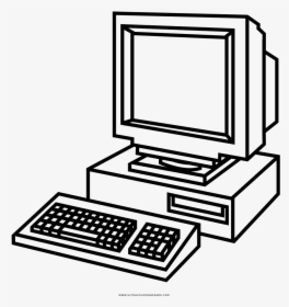 Computer Coloring Page - Cube Icon Transparent, HD Png Download, Transparent PNG