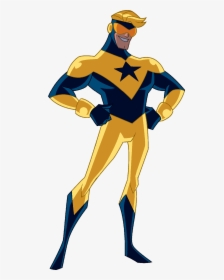 Action Hero Clipart Jpg Transparent Download Boostergold - Justice League Action Booster Gold, HD Png Download, Transparent PNG