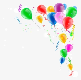 Confeti Globos Png - Balloons And Confetti Png, Transparent Png, Transparent PNG