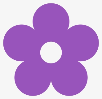 Purple Flower Clip Art, HD Png Download, Transparent PNG