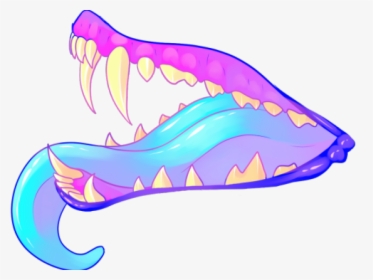Fangs Clipart Tumblr Transparent - Drawing Of Fangs, HD Png Download, Transparent PNG