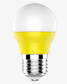 E27 Led Colour Bulb 3w Yellow - Fluorescent Lamp, HD Png Download, Transparent PNG