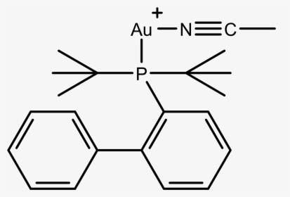 Acetonitrile 2 Biphenyl Di Tert Butylphosphine Gold - S )-( 1 Chloropropyl Benzene, HD Png Download, Transparent PNG