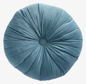 Blue Round Pillow - Blue Velvet Throw Pillows, HD Png Download, Transparent PNG