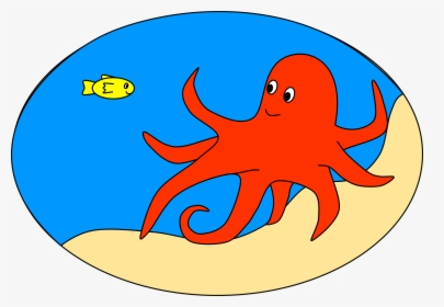 Cartoon Octopus In Sea Clipart , Png Download, Transparent Png, Transparent PNG