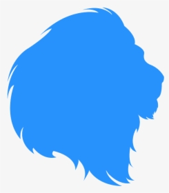 Lion Head On Silhouette, HD Png Download, Transparent PNG