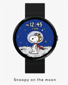 Snoopy On The Moon - Snoopy Digital Watch, HD Png Download, Transparent PNG