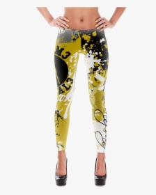 Ff Gold Splatter Leggings - Body Painted Leggings, HD Png Download, Transparent PNG