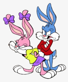 Tiny Toon Angry Babs And Buster Bunny - Cartoon, HD Png Download, Transparent PNG