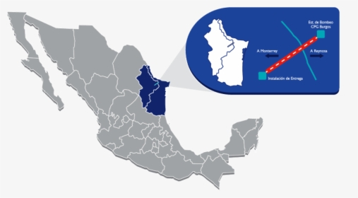 Estados Del Noreste De Mexico, HD Png Download, Transparent PNG