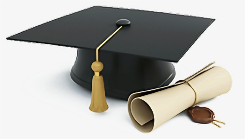 diploma scroll and hat