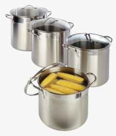 8qt Stainless Steel Stock Pot   Title 8qt Stainless - Stock Pot, HD Png Download, Transparent PNG