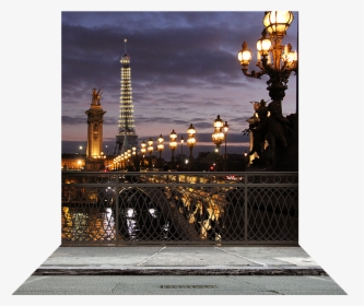 Paris Bridge With Eiffel Tower - Paris Backdrop For Photography, HD Png Download, Transparent PNG