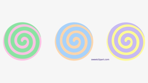 Swirl Candy Cliparts - Candy Pastel Clip Art, HD Png Download, Transparent PNG