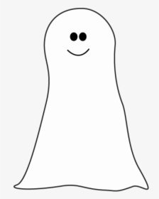 Cute Ghost Clipart Leg Black And White Transparent - Line Art, HD Png Download, Transparent PNG